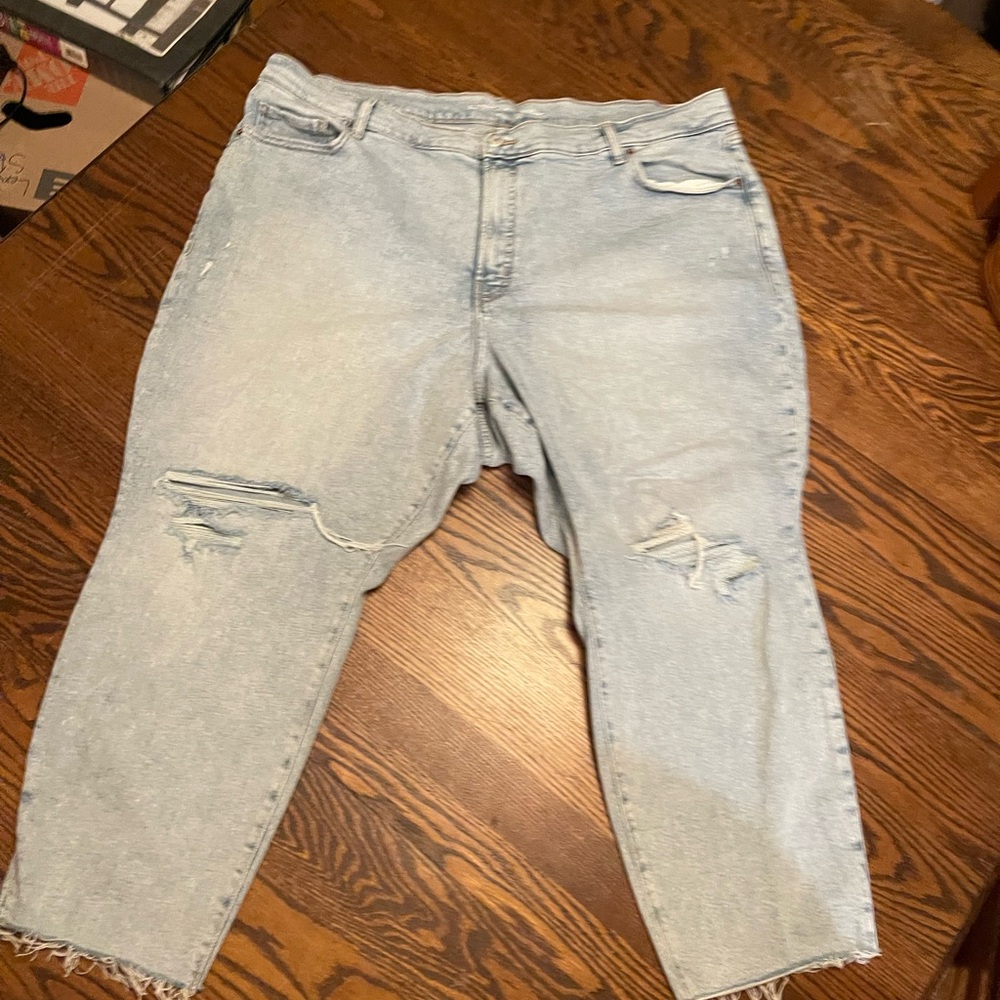 Light Blue Distressed Jeans